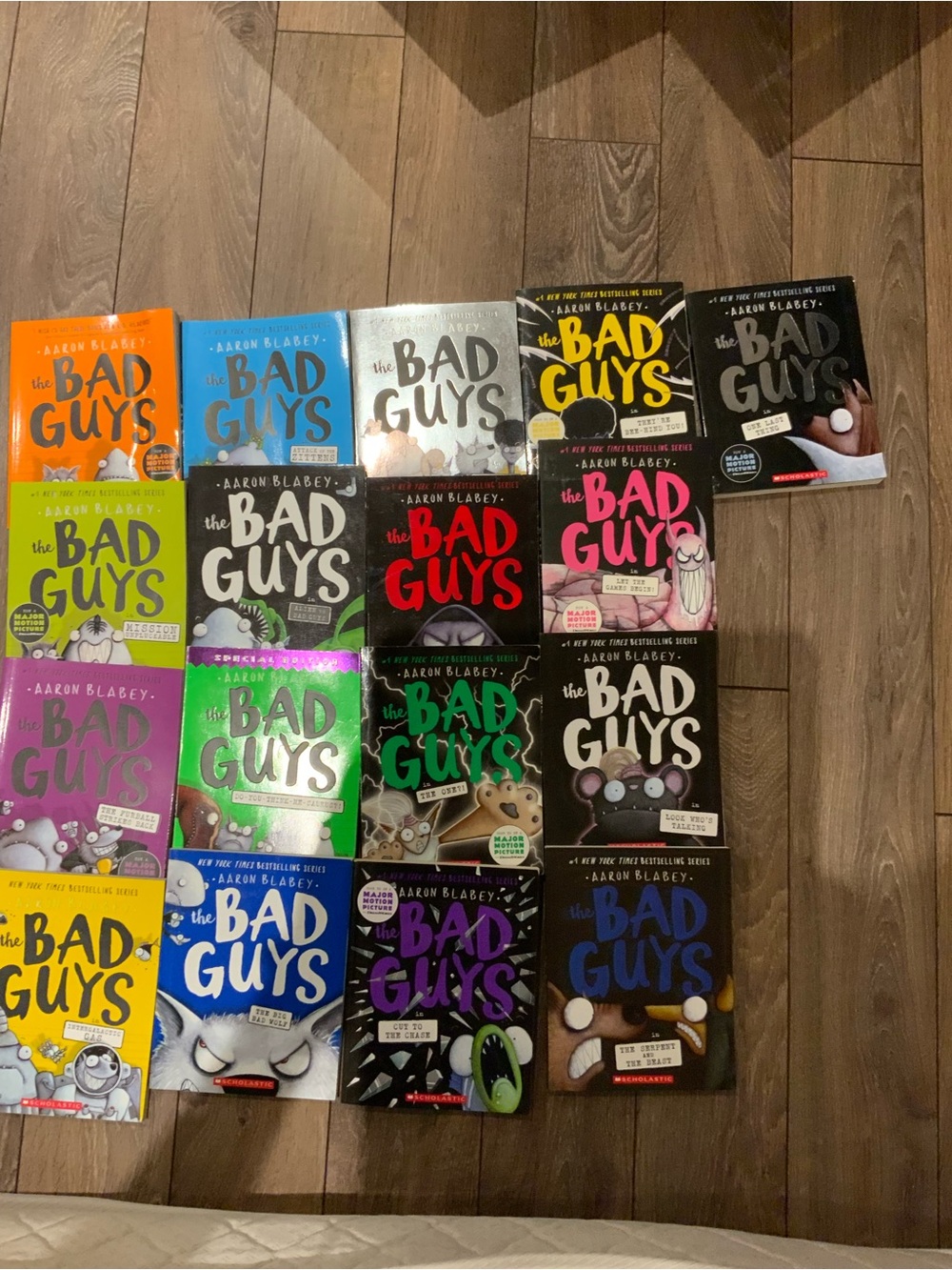 Scholastic The Bad Guys complete Book Set- Bright Multi-Color Covers